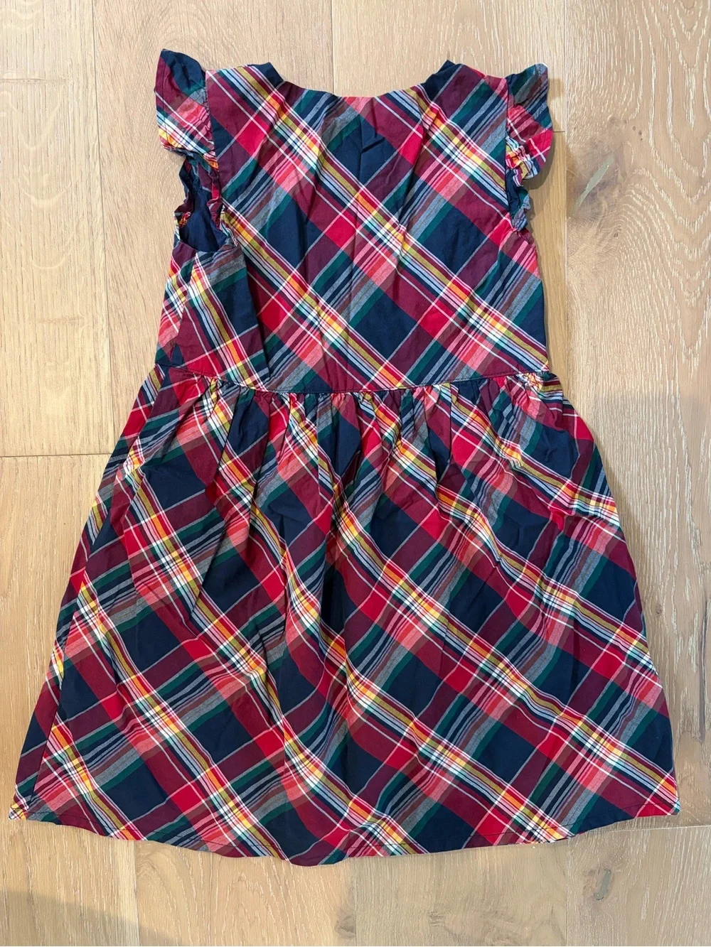 Last chance! Gymboree plaid apple back to school dress size 7 girls